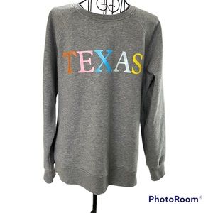 Time and Tru TEXAS Graphic Sweatshirt Size M 8-10